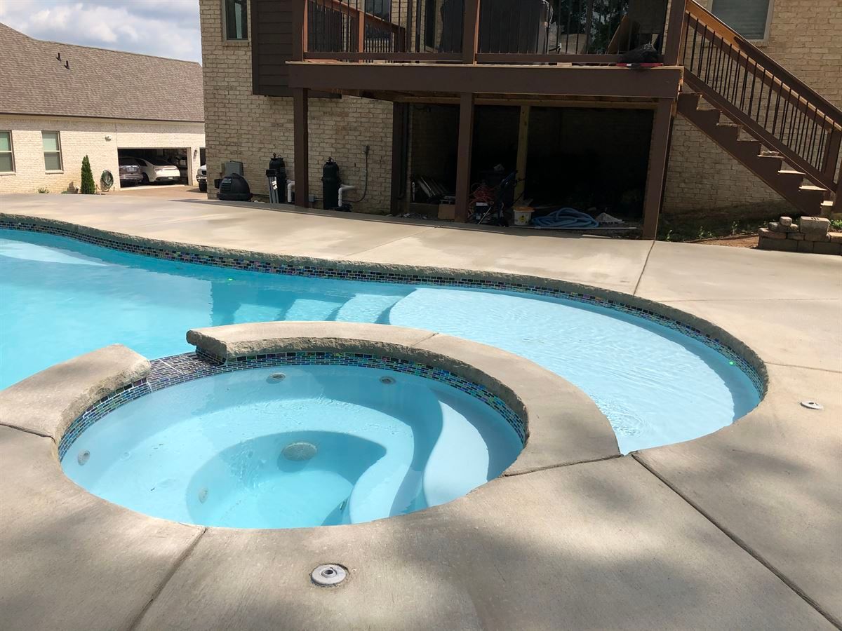 fiberglass salt water pool